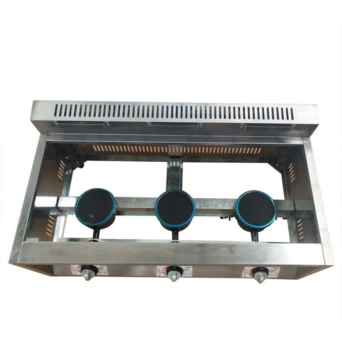 DENFER Commercial 3spot Gas Food Warmer Restaurant Steam Table Deep